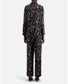 Chemise imprimée noire