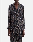 Chemise imprimée noire