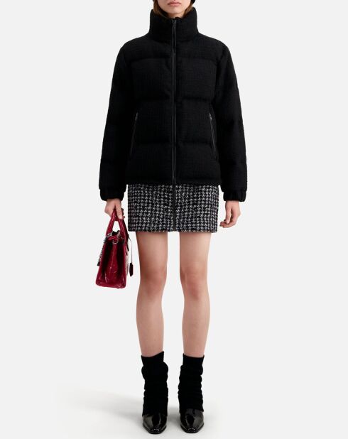 Doudoune en Tweed noire