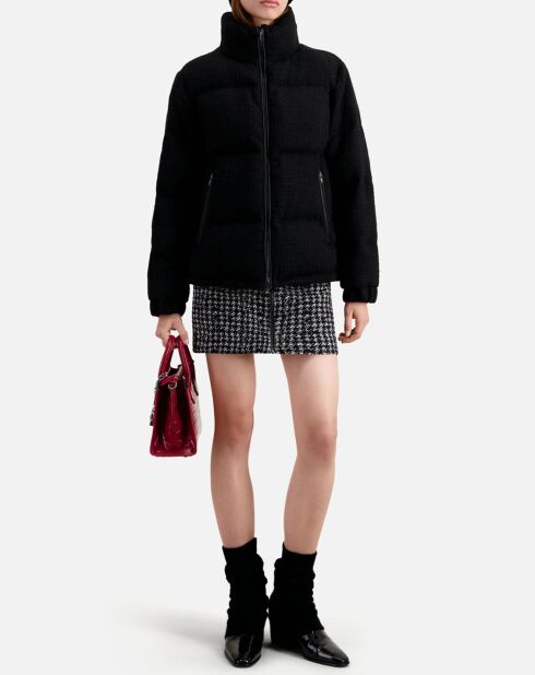 Doudoune en Tweed noire