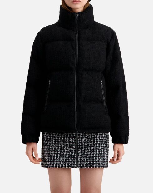 Doudoune en Tweed noire