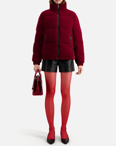 Chaqueta de terciopelo burdeos