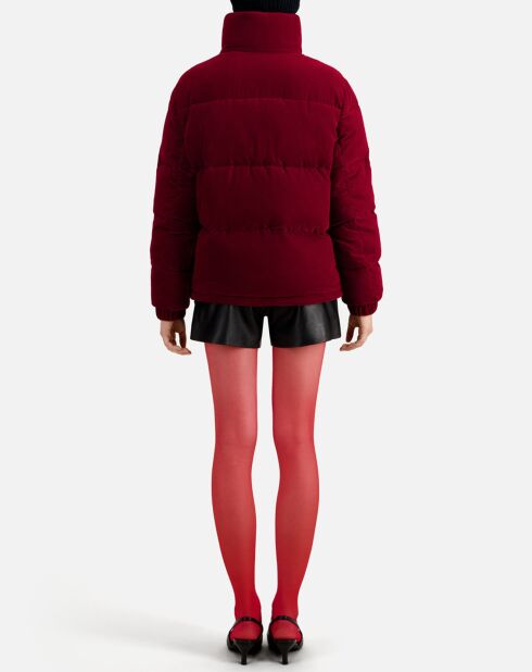 Chaqueta de terciopelo burdeos