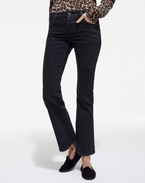 Jean Bootcut Délavé noir lavé