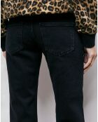 Jean Bootcut Délavé noir lavé
