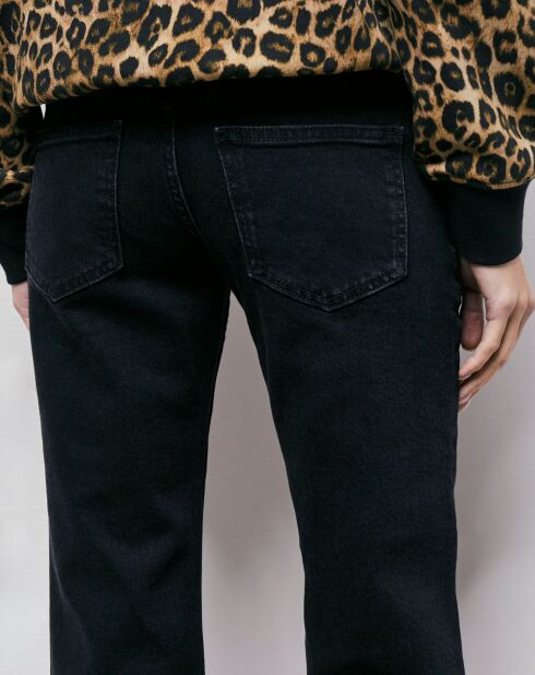 Jean Bootcut Délavé noir lavé