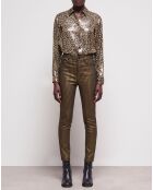 Jean slim bicolore noir
