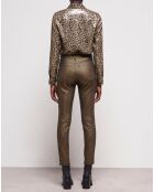 Jean slim bicolore noir