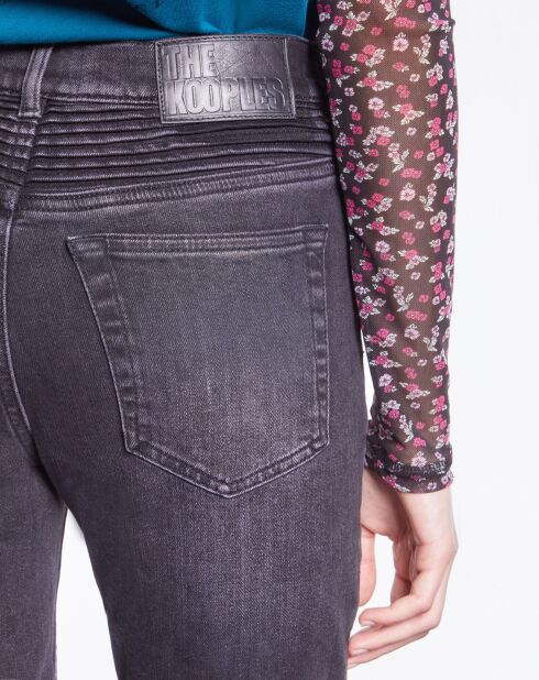 Jean biker slim noir