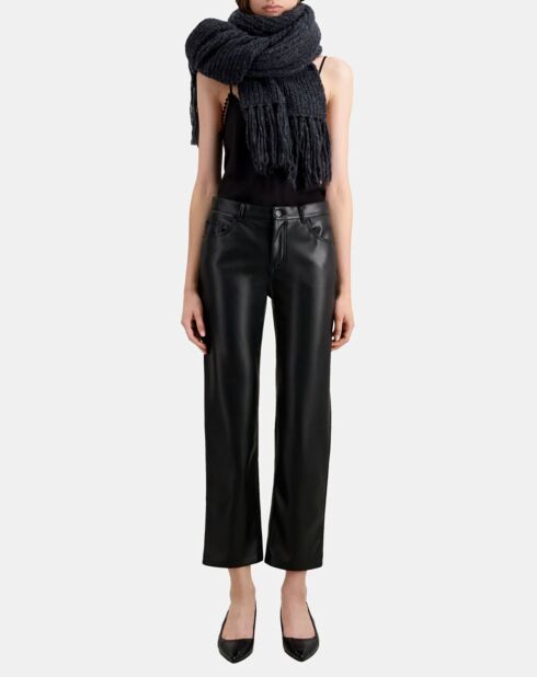Pantalon effet Cuir noir
