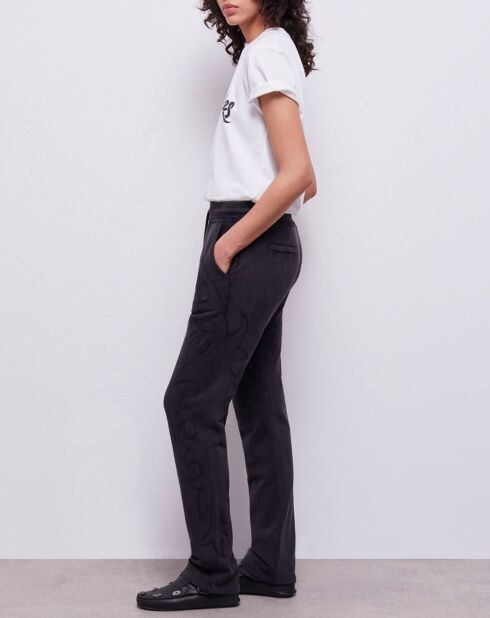 Jogging avec broderie Western noir