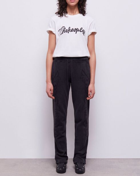 Jogging avec broderie Western noir