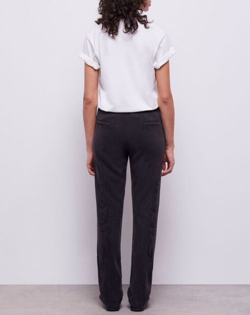 Jogging avec broderie Western noir