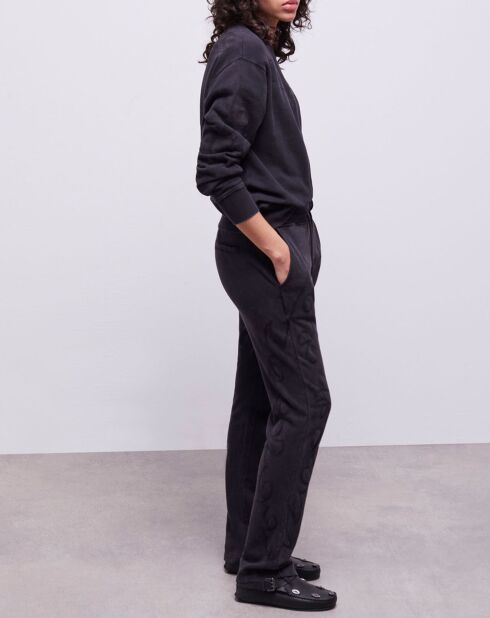 Jogging avec broderie Western noir