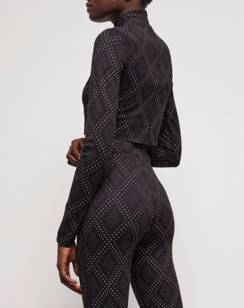 Pantalon à strass noir