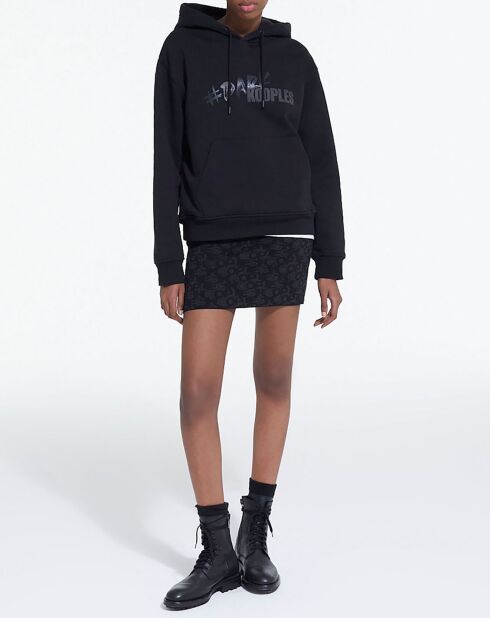 Jupe en Logo Jacquard noir/gris foncé