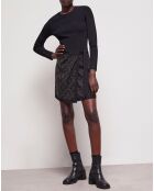 Jupe courte portefeuille noire