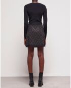 Jupe courte portefeuille noire