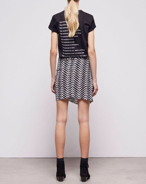 Jupe courte drapée noire