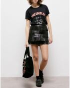 Jupe en Cuir courte noire