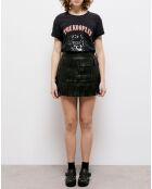 Jupe en Cuir courte noire