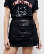 Jupe en Cuir courte noire