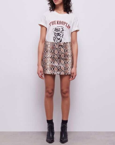 Jupe en Cuir python