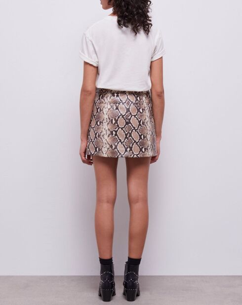 Jupe en Cuir python