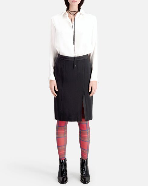 Jupe crayon mi-longue noire