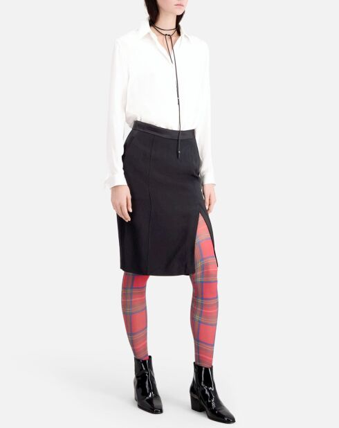 Jupe crayon mi-longue noire