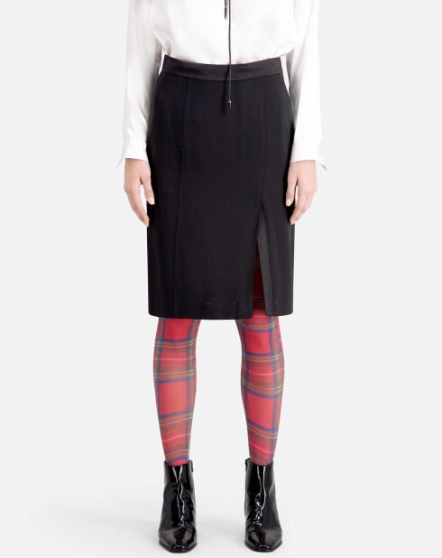 Jupe crayon mi-longue noire