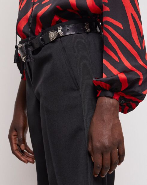 Pantalon 100% Laine noir