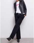 Pantalon large noir