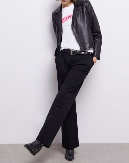 Pantalon large noir