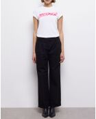 Pantalon large noir