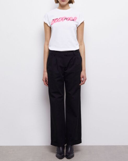 Pantalon large noir