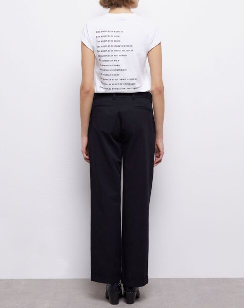 Pantalon large noir