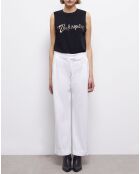 Pantalon large blanc