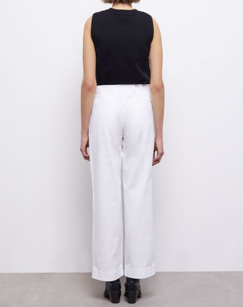 Pantalon large blanc