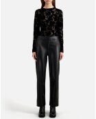 Pantalon effet noir