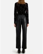 Pantalon effet noir