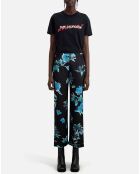 Pantalon imprimé noir