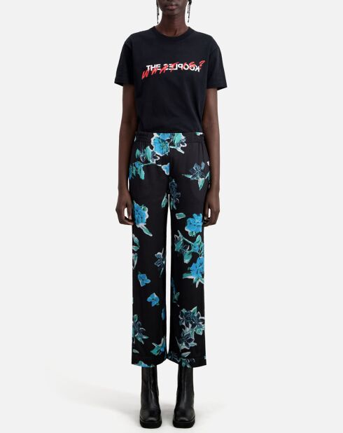 Pantalon imprimé noir