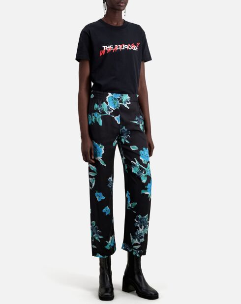 Pantalon imprimé noir