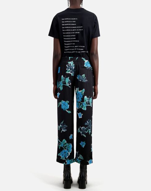 Pantalon imprimé noir