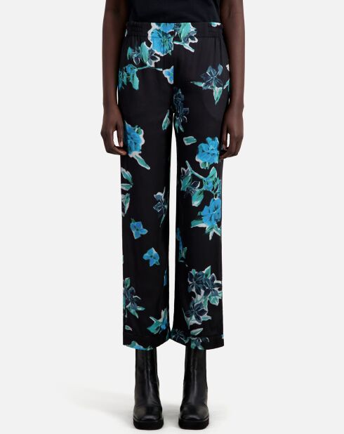Pantalon imprimé noir