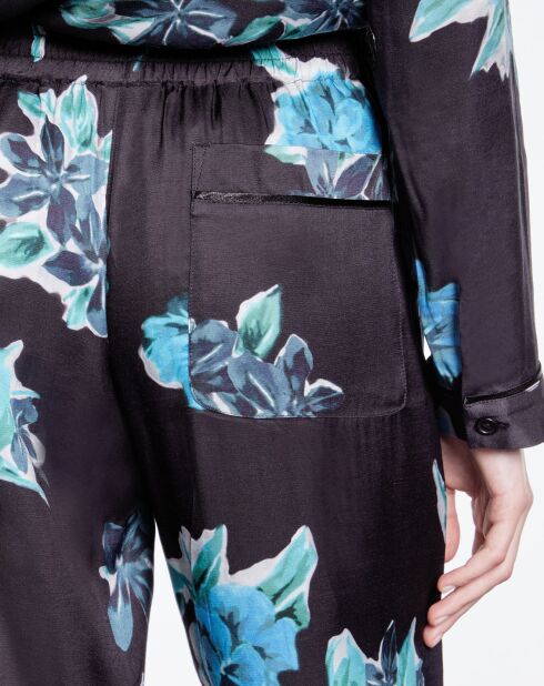 Pantalon imprimé noir