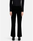 Pantalon tailleur en velours noir