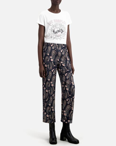 Pantalon imprimé noir