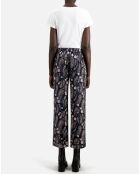 Pantalon imprimé noir